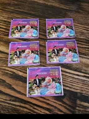 Barbie Family Friends and Fun diamond stickers for your sticker album